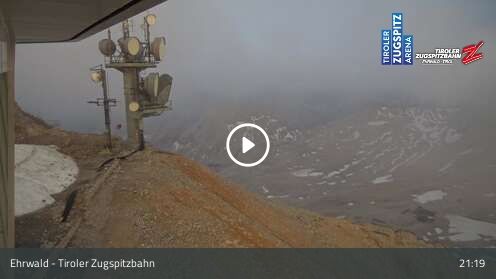 Kamerka Tiroler Zugspitzbahn Bergstation