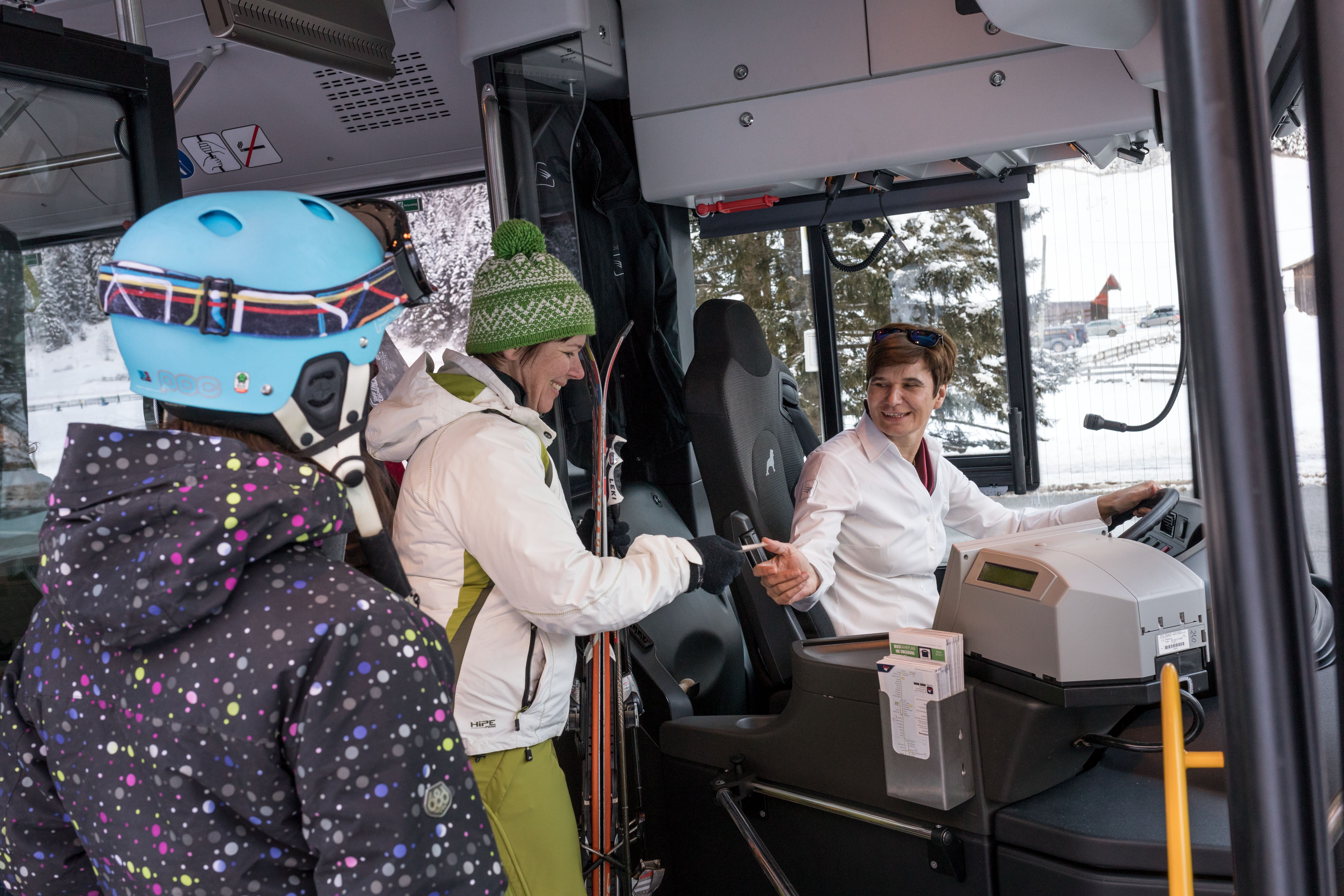 Buseinstieg im Stubaital