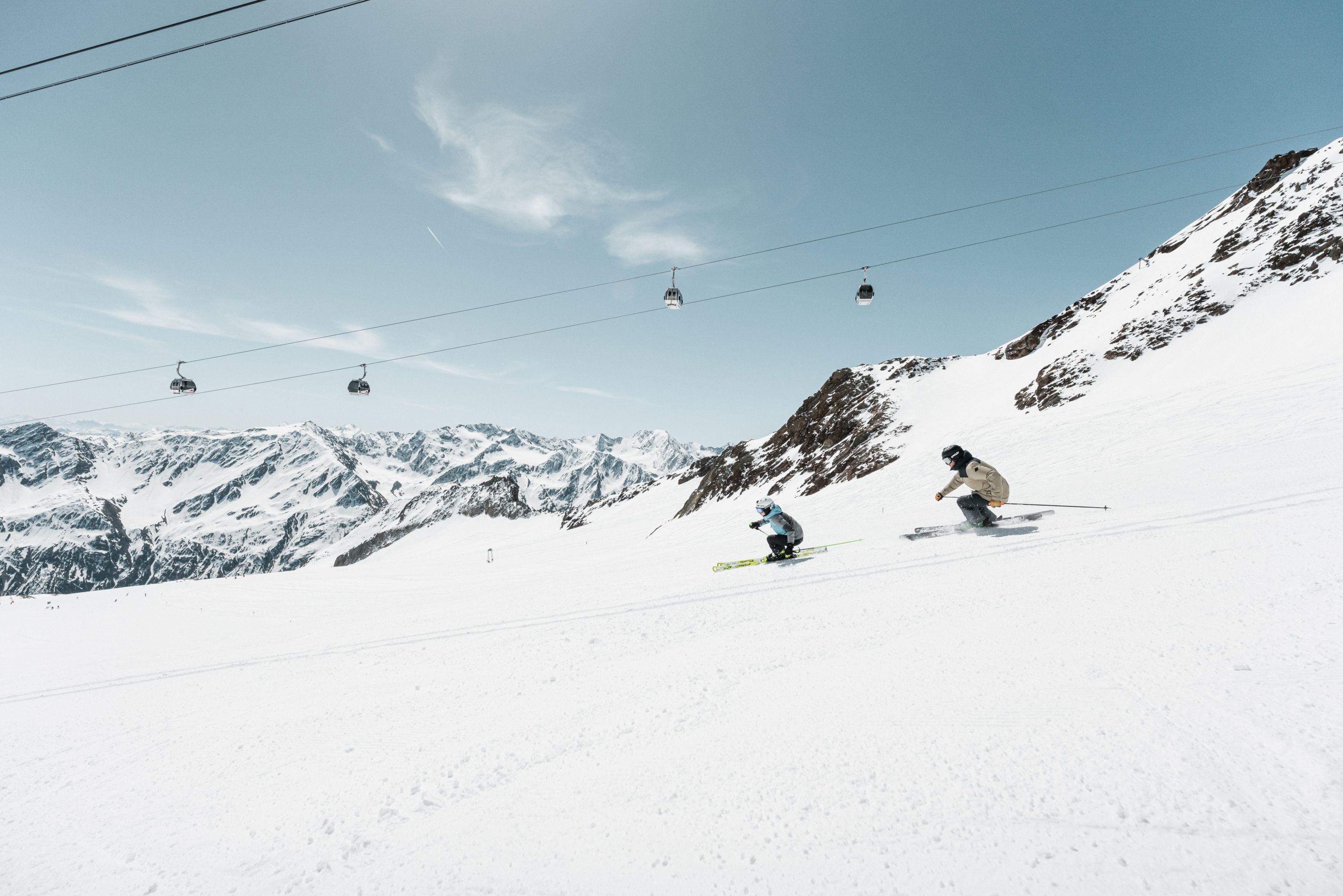 Skifahren im Skigebiet Sölden am Rettenbachferner