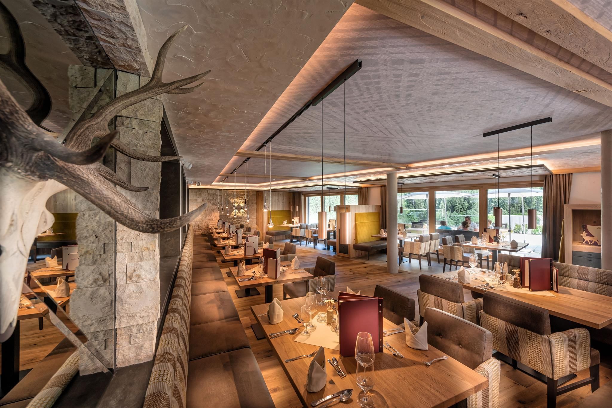 Restaurant Alpinhotel Berghaus von Innen