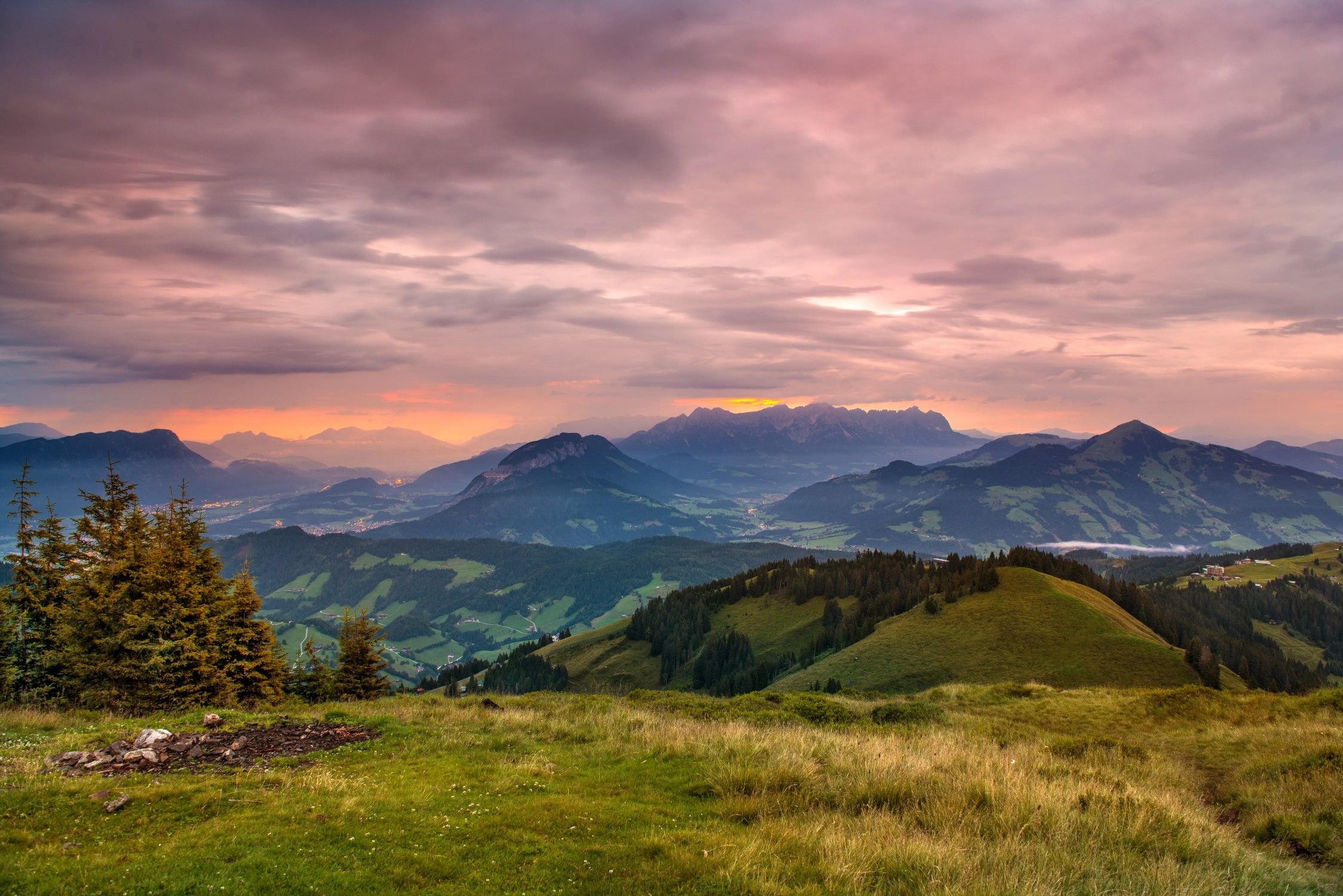 Rosskopf Wildschönau Abendstimmung